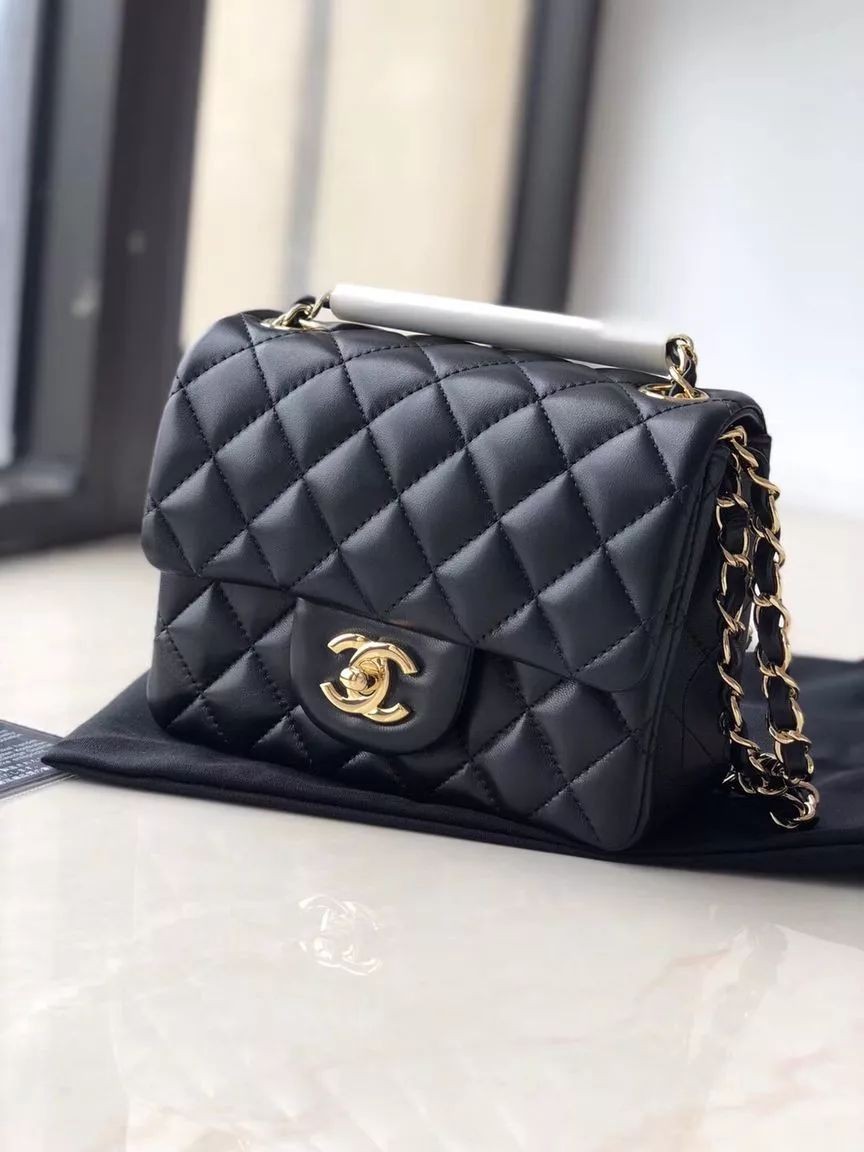 香奈兒（Chanel）女包c(diǎn)f 黑金鏈條女包，女神必入單品